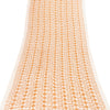 Sanskriti Vintage Sarees White & Saffron Pure Cotton HumanPrint Sari 5+yd Fabric