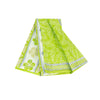 Sanskriti Vintage Sarees Indian Green Pure Cotton Printed Sari 5+yd Craft Fabric