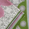 Sanskriti Vintage Sarees Indian Pink Pure Cotton Printed Sari 5+yd Craft Fabric