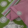 Sanskriti Vintage Sarees Indian Pink Pure Cotton Printed Sari 5+yd Craft Fabric
