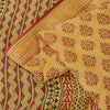 Sanskriti Vintage Yellow Sarees Pure Cotton Hand Block Printed Floral 5+YD Sari