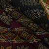 Sanskriti Vintage Sarees Black Pure Cotton Hand Block Print & Woven 5+YD Sari