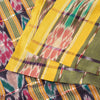Sanskriti Vintage Sarees GreenIkat Handwoven Odisha Pure Cotton Sari 5+yd Fabric