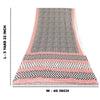 Sanskriti Vintage Sarees Black Pure Cotton Block Printed Sari 5+yd Craft Fabric