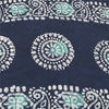 Sanskriti Vintage Sarees Blue 100% Pure Cotton Batik Work Sari 6+yd Craft Fabric