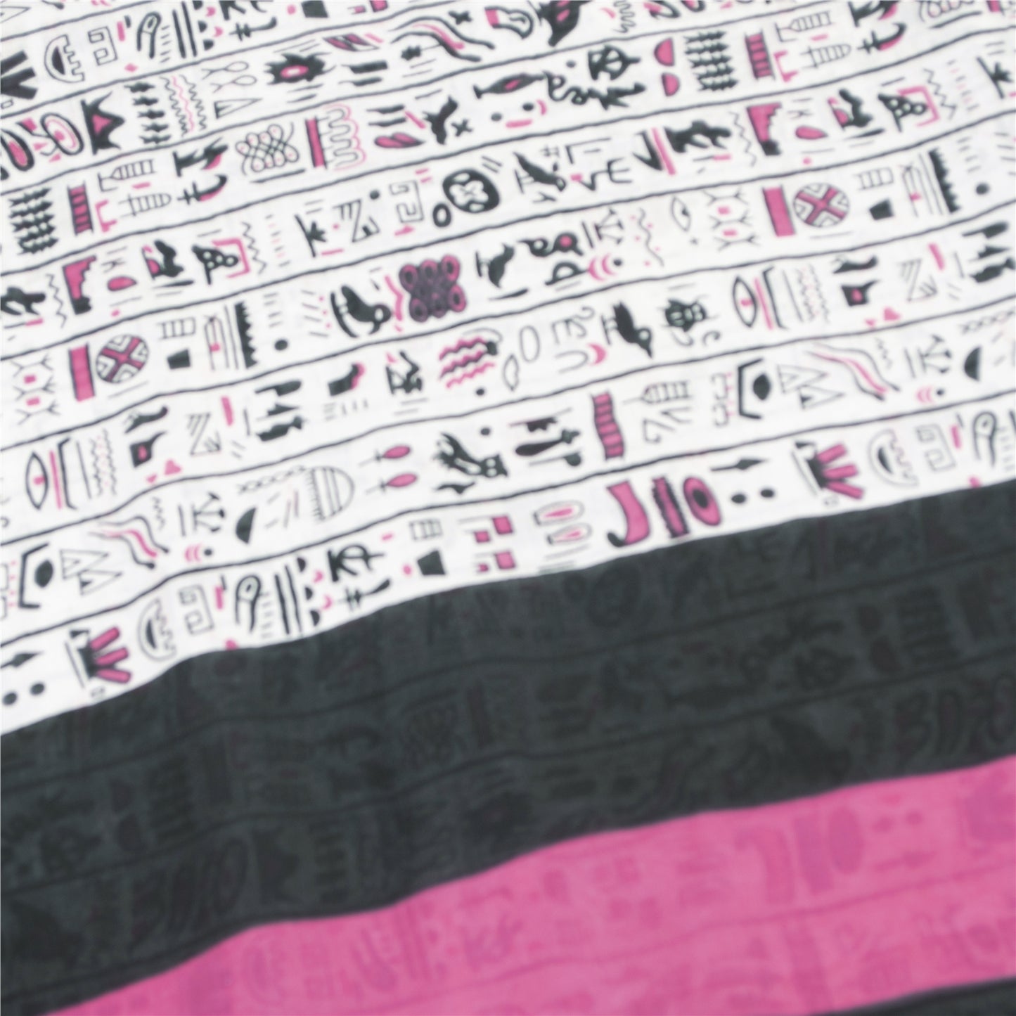 Sanskriti Vintage Sarees White Pure Cotton Various Print Sari 5+yd Craft Fabric