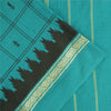 Sanskriti Vintage Sarees Green Pure Cotton Woven Printed Sari 5+yd Craft Fabric