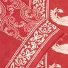 Sanskriti Vintage Sarees Indian Red Pure Cotton Printed Sari 5+yd Craft Fabric