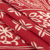 Sanskriti Vintage Sarees Indian Red Pure Cotton Printed Sari 5+yd Craft Fabric