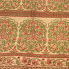 Sanskriti Vintage Sarees Indian Red Pure Cotton Printed Sari 5+yd Craft Fabric