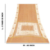 Sanskriti Vintage Sarees Brown Batik Batik Pure Cotton Sari 5+yd Craft Fabric