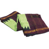 Sanskriti Vintage Sarees Green & RedPure Cotton Printed & Zari Woven 5+yd Fabric