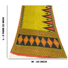 Sanskriti Vintage Sarees Green Pure Cotton Geometric Printed Sari 5+yd Fabric