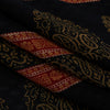 Sanskriti Vintage Sarees Black Pure Cotton Hand Block Floral Printed 5+yd Sari