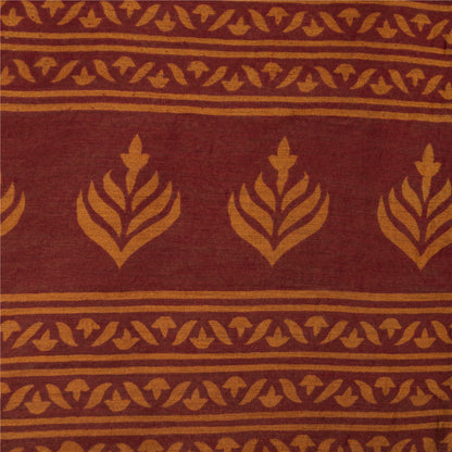 Sanskriti Vintage Sarees Multi 100% Pure Cotton Floral Print 6YD Recycled Sari