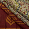 Sanskriti Vintage Sarees Multi 100% Pure Cotton Floral Print 6YD Recycled Sari
