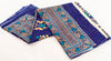 Sanskriti Vintage Sarees Blue Pure Cotton Floral Print Sustainable Fabric Sari