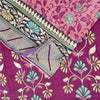 Sanskriti Vintage Sarees Indian Pink Pure Cotton Printed Sari 5+yd Craft Fabric