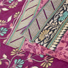 Sanskriti Vintage Sarees Indian Pink Pure Cotton Printed Sari 5+yd Craft Fabric
