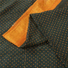 Sanskriti Vintage Sarees Green Pure Cotton Printed & Zari Woven 5+ydCraft Fabric