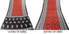 Sanskriti Vintage Sarees Red & Black Pure Cotton Batik Print Floral 5+YD Sari