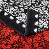 Sanskriti Vintage Sarees Red & Black Pure Cotton Batik Print Floral 5+YD Sari