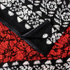 Sanskriti Vintage Sarees Red & Black Pure Cotton Batik Print Floral 5+YD Sari