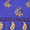 Sanskriti Vintage Saree Red & Blue 100%Pure Cotton Paisley Block Print 5+YD Sari