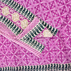 Sanskriti Vintage Sarees Purple Pure Cotton Floral Print 5+YD Craft Indian Sari
