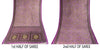 Sanskriti Vintage Saree Purple Pure Cotton Paisley Print Sari 5.5YD Fabric Craft