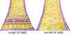 Sanskriti Vintage SoftGreen-Purple Pure Cotton Saree Batik Women Print Sari 5+YD