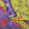 Sanskriti Vintage SoftGreen-Purple Pure Cotton Saree Batik Women Print Sari 5+YD