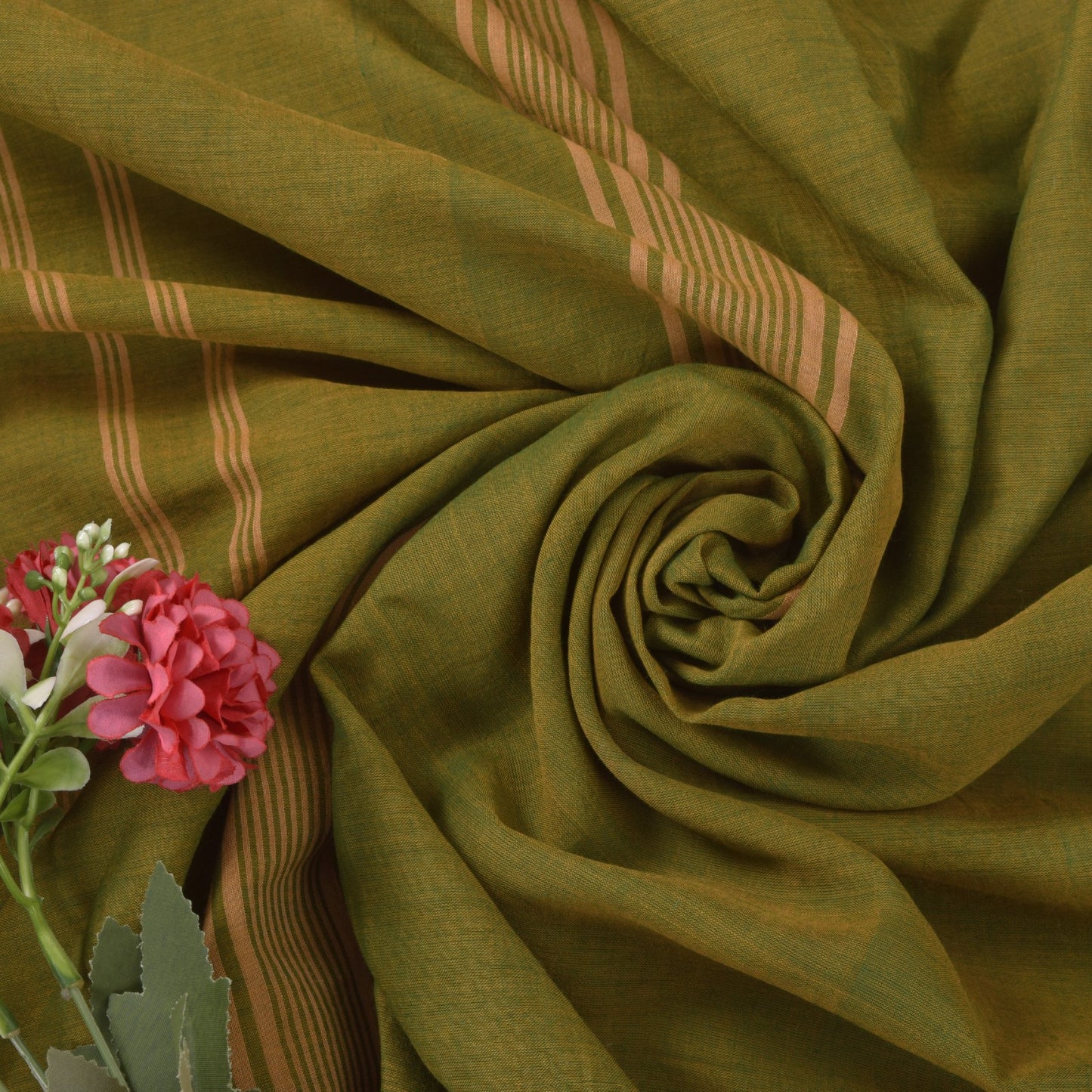 Sanskriti Vintage Soft Green 100% Pure Cotton Saree Ilkal Handloom Sari 6+YD