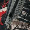 Sanskriti Vintage Gray & Black Pure Cotton Sarees 5+YD Craft Abstract Print Sari