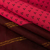 Sanskriti Vintage Sarees Fabric Pink & Brown Pure Cotton Print & Zari 5+yd Sari