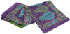 Sanskriti Vintage Saree Green-Purple Pure Cotton Tribal Print Sari 5+YD Fabric