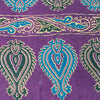 Sanskriti Vintage Saree Green-Purple Pure Cotton Tribal Print Sari 5+YD Fabric
