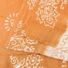 Sanskriti Vintage Sarees White & Brown Pure Cotton Peacock Batik Work 5+YD Sari