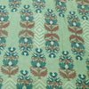 Sanskriti Vintage Sarees Pista Green Pure Cotton Floral Print 5+YD Home DecoSari