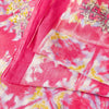 Sanskriti Vintage Craft Supplies Pink Floral Print Sarees Pure Cotton 5+YD Sari
