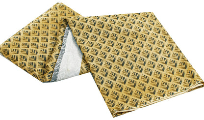 Sanskriti Vintage Sarees Gray & Yellow Pure Cotton 3 D Print Bandhani 5+YD Sari