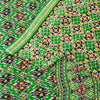 Sanskriti Vintage Sarees Green Pure Cotton Patan Patola Gujrat Print 5+YD Sari