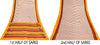 Sanskriti Vintage Sarees Ivory Pure Cotton Hand Block Print & Woven 5+YD Sari