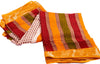 Sanskriti Vintage Sarees Ivory Pure Cotton Hand Block Print & Woven 5+YD Sari