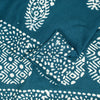 Sanskriti Vintage Sarees Blue Batik Work Paisley Pure Cotton 5+YD Heritage Sari