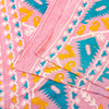 Sanskriti Vintage Sarees Baby Pink Pure Cotton Jamdani Printed 5+YD Dhaka Sari