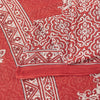 Sanskriti Vintage Sarees Red 100%Pure Cotton Floral Print 5+YD Sari For Crafters