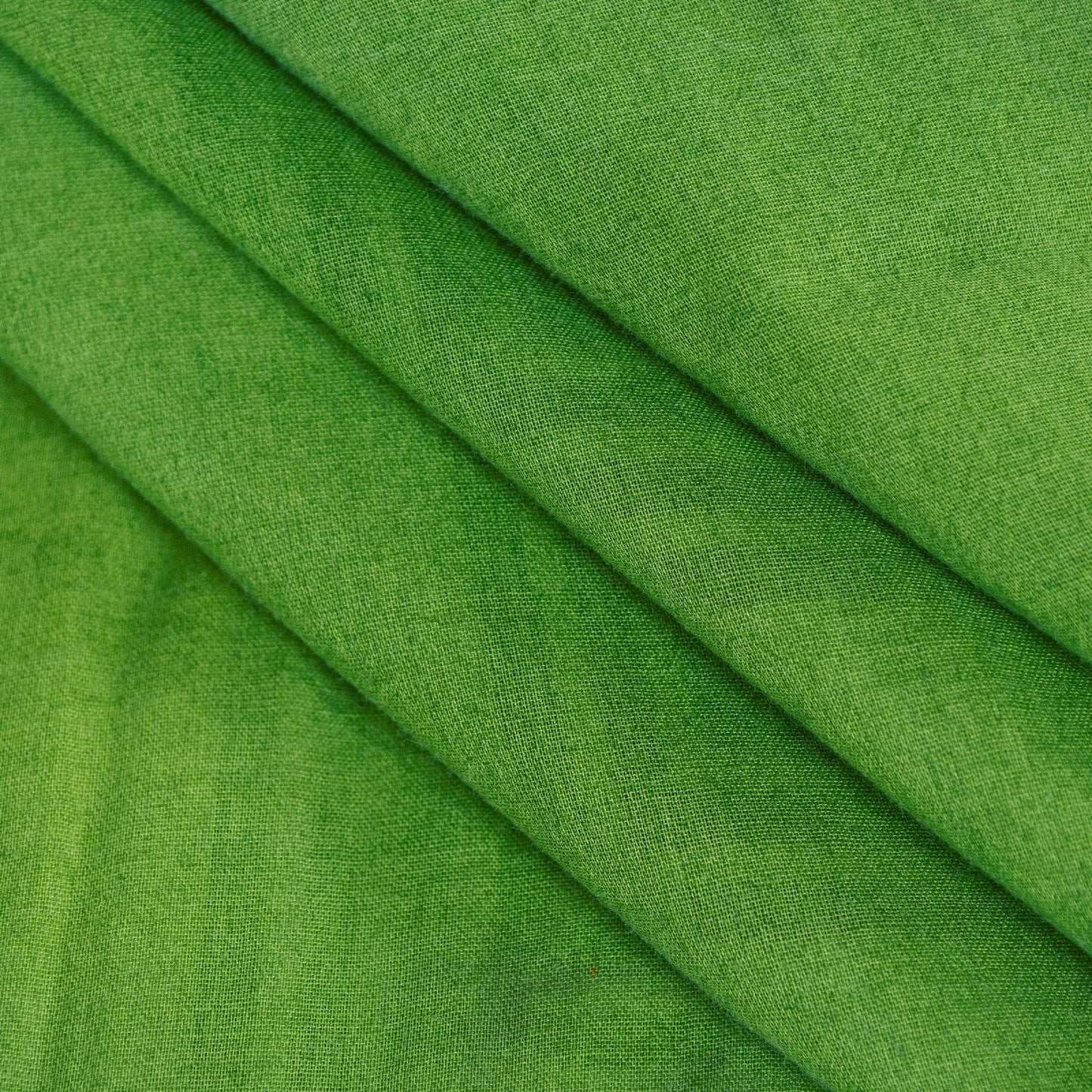 Sanskriti Vintage Sarees Green & Ivory 100%Pure Cotton Geometric Print 5+YD Sari