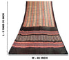 Sanskriti Vintage Cream Pure Cotton Sarees 5.5+YD Fabric Check Line Printed Sari