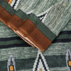 Sanskriti Vintage Green 100% Pure Cotton Sarees 5+YD Fabric Geometric Print Sari